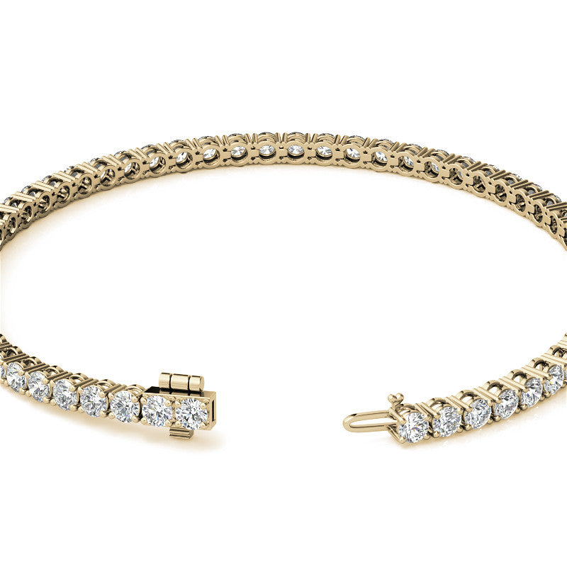 Lab-Grown Diamond Tennis Bracelet, 3.00 CTW, 14K Gold
