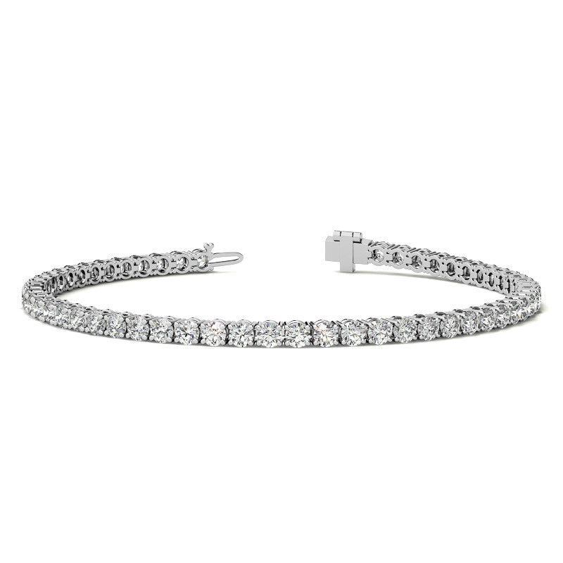 Lab-Grown Diamond Tennis Bracelet, 3.00 CTW, 14K Gold