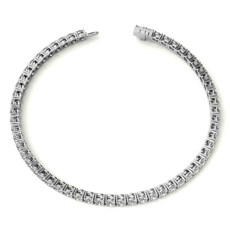 Lab-Grown Diamond Tennis Bracelet, 3.00 CTW, 14K Gold
