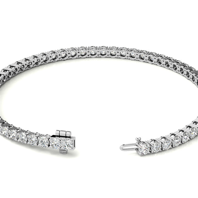 Lab-Grown Diamond Tennis Bracelet, 3.00 CTW, 14K Gold