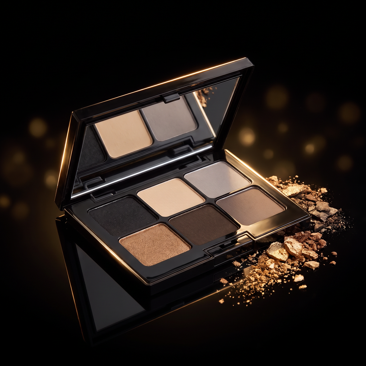 Starlet Lane eyeshadow palette with gold flakes