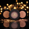 Starlet Lane single pan eyeshadows in warm shimmer shades