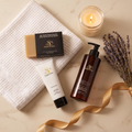 Spa Night gift set: natural soap, hand cream and body wash