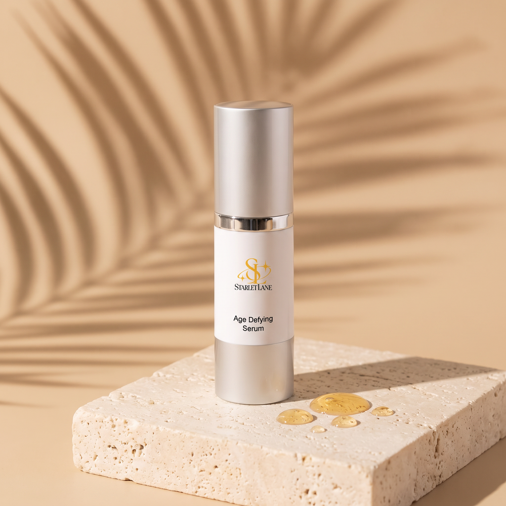 Starlet Lane Age Defying Serum on travertine