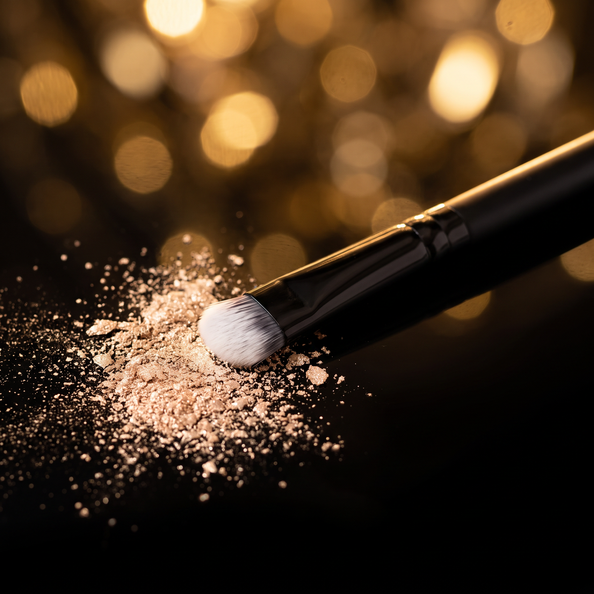 Packing Eye Brush with champagne shimmer