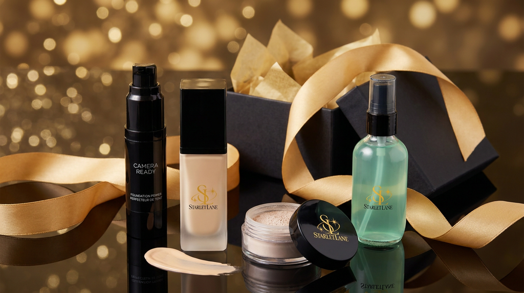 Starlet Lane Flawless Face Kit with primer, foundation, finishing powder and setting spray