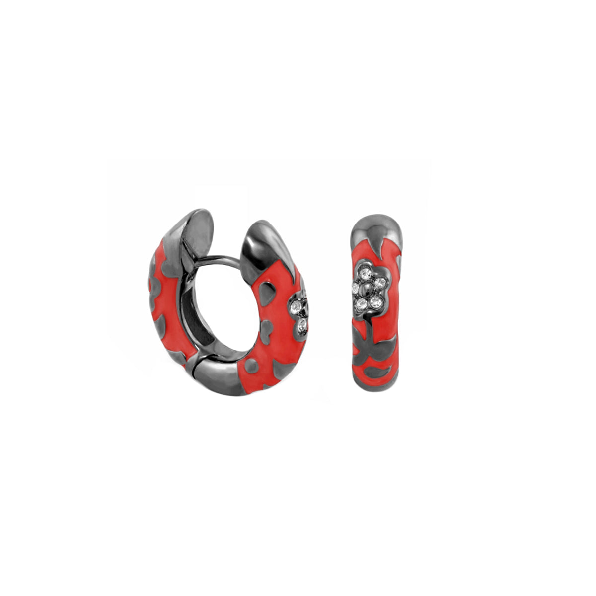 Flowers by Orly Earrings — Pavé Flower Huggie