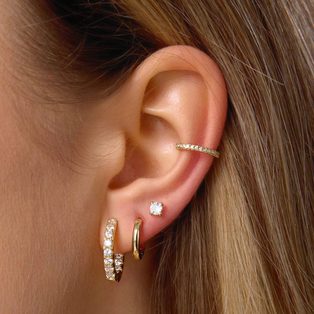Pear Drop Hoop Earring Set