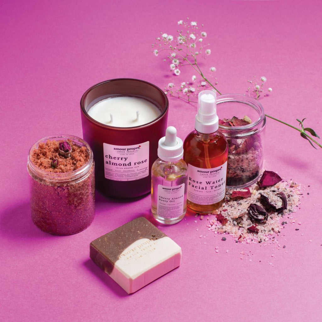 Cherry Almond Rose Spa Gift Box