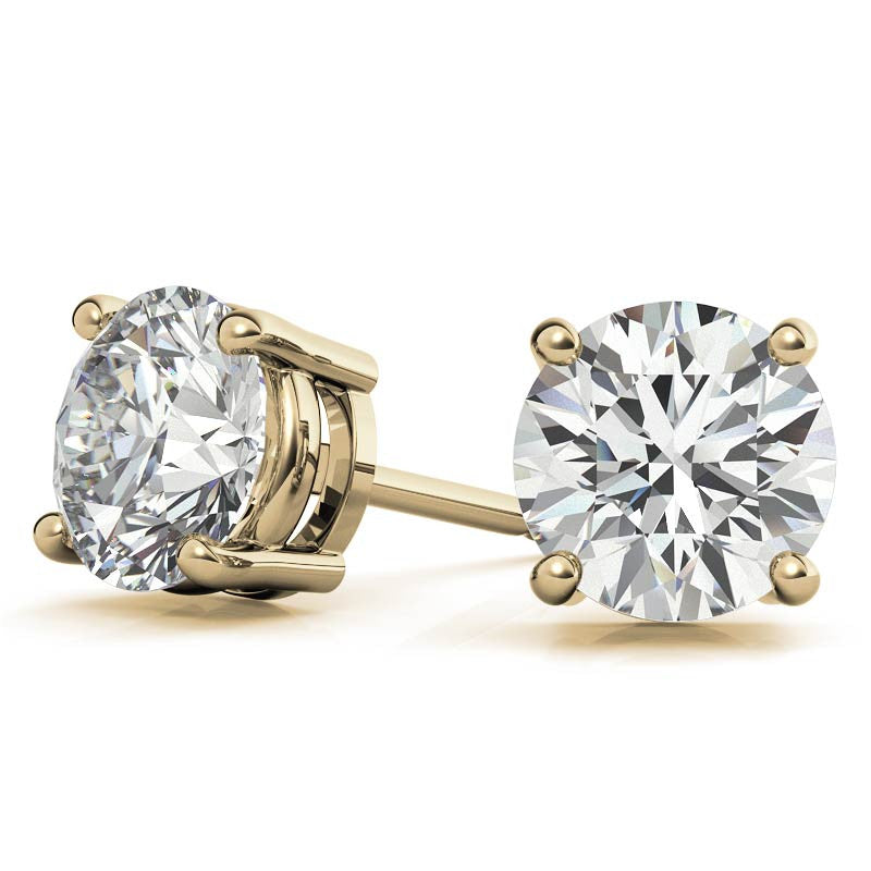 Lab-Grown Diamond Studs, 2.50 CTW, 14K Gold