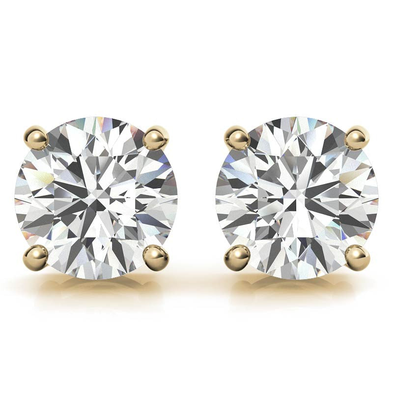 Lab-Grown Diamond Studs, 2.50 CTW, 14K Gold