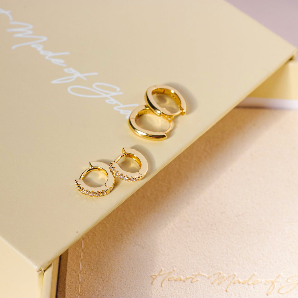 Huggie Hoop Earring Set