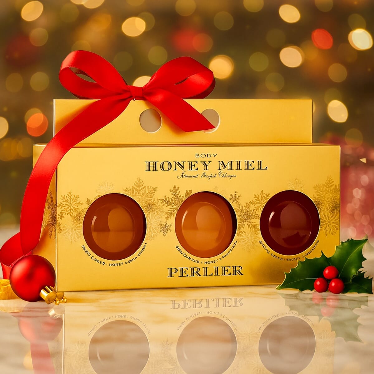 Perlier Honey Bath & Shower Cream Gift Set