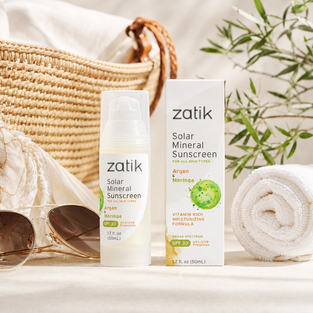 Zatik Solar Mineral Sunscreen SPF 30 for Face & Neck