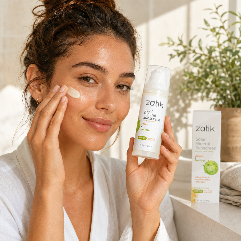 Zatik Solar Mineral Sunscreen SPF 30 for Face & Neck