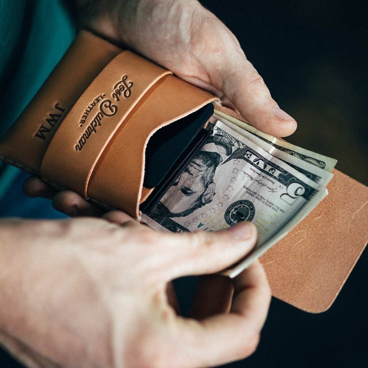 The Big Finn Leather Wallet, Russet