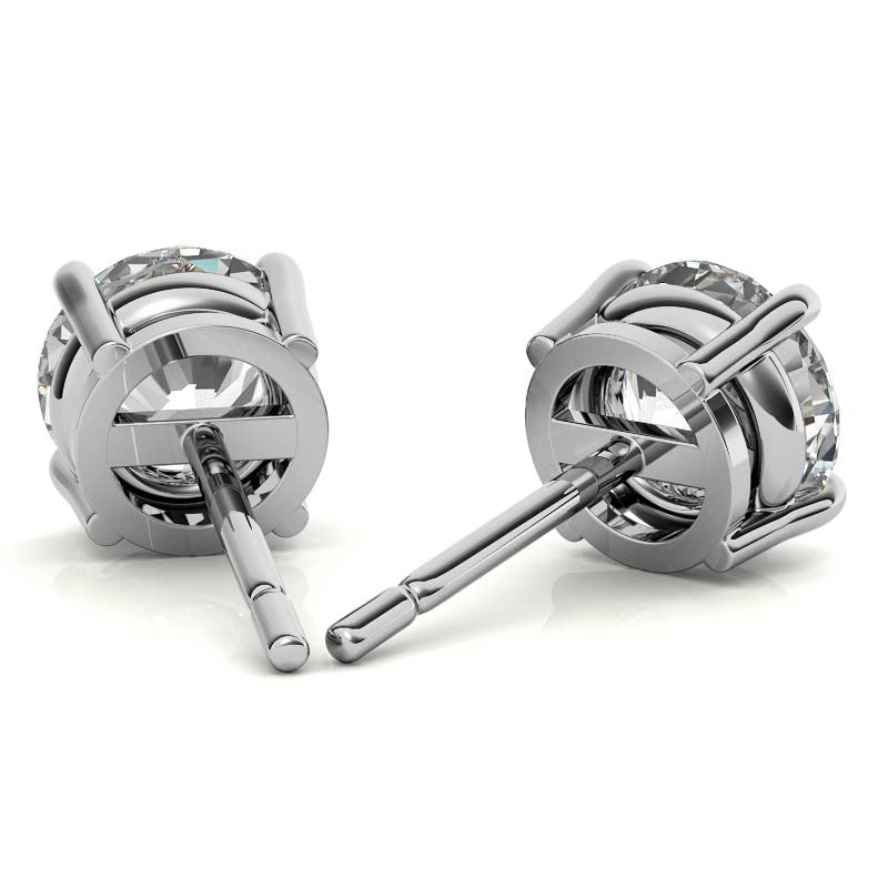 Lab-Grown Diamond Studs, 1.00 CTW, 14K Gold Overlay